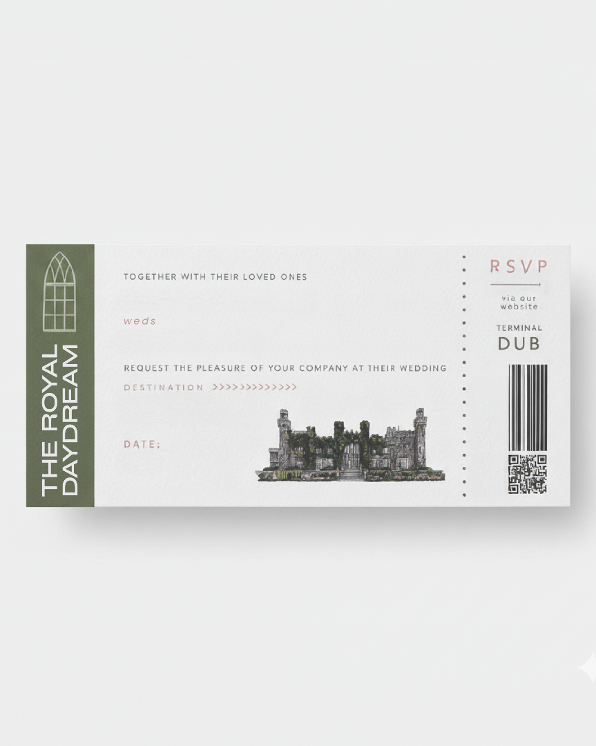 Royal Daydream Boarding Pass template